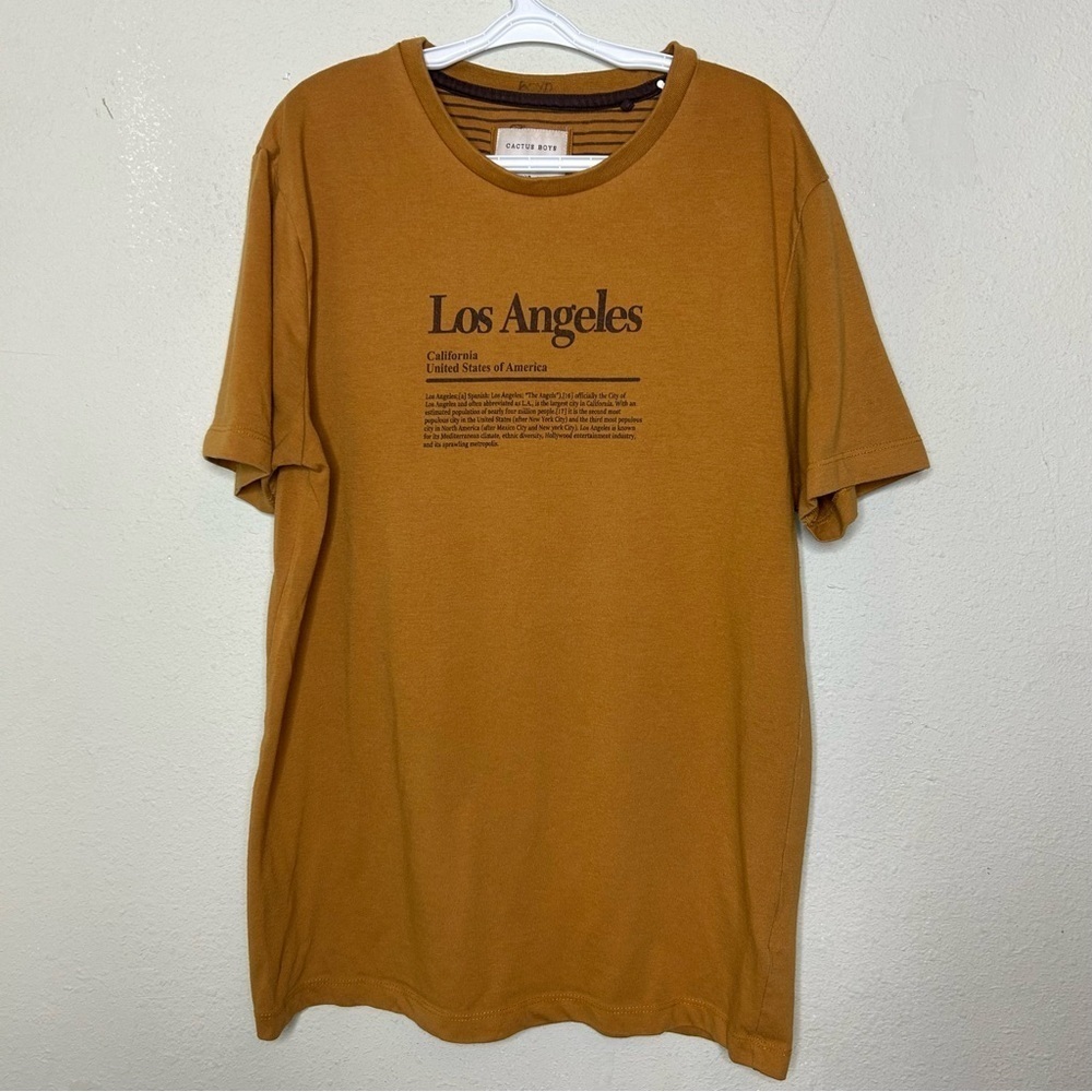 Cactus Boys Sleeve Tee with Los Angeles Print Size 11/12